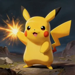 painting of pikachu unleashing his power, by salvador dali, dramatic lighting, intricate detail, epic