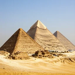 mountains fighting pyramids