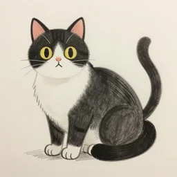 sketch of swag cat
