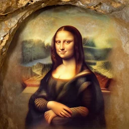 cave!!! painting!!! of ((((((mona lisa))))))