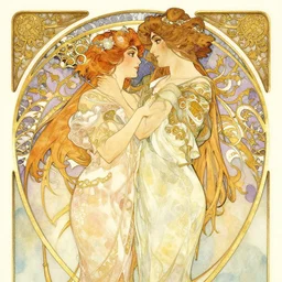 romance | highly detailed | very intricate | art nouveau | gold filigree | romantic storybook fantasy | soft cinematic lighting | award - winning | disney concept art watercolor illustration by mandy jurgens and alphonse mucha and alena aenami | pastel color palette | featured on artstation