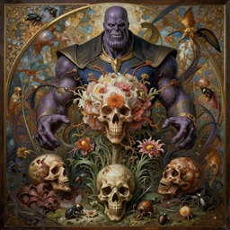 the platonic ideal of flowers, rotting, insects and praying of dmt cletus kasady ultimate carnage thanos dementor wild hunt doctor manhattan chtulu nazgul mandelbulb davinci, d & d, fantasy, ego death, detailed, intricate, hyperrealism, intense, scary, decay, art by artgerm and greg rutkowski and alphonse mucha and giuseppe arcimboldo