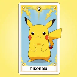 pokemon tarot, pikachu is the hierophant