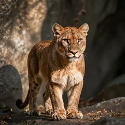 the predator as a friendly furry pet. Photograph.