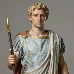 incredibly beautiful, colorful, graceful, elegant and sophisticated, detailed majestic portrait of ancient roman emperor probus holding a vine cup in zeugma mosaic, many small and colorful stones, extreme detail, grapevines and vine foliage details