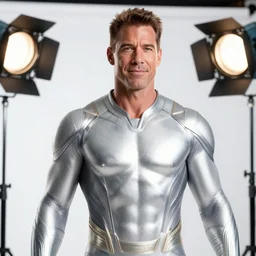 still photo of terry crews silver surfer, highly detailed, photorealistic portrait, bright studio setting, studio lighting, crisp quality and light reflections, unreal engine 5 quality render