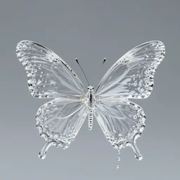 photo transparent water splash of water splash butterfly butterfly made of water splash transparent water splash in shape of butterfly wings, 8 k