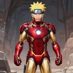 naruto in an iron man suit