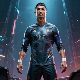 god cristiano ronaldo, style artstation, style greg rutkowsk, octane render, unreal engine 6, epic game graphics, fantasy, ciberpunk, conceptual art, ray tracing