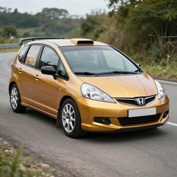 2006 Honda Jazz rally tuning, hyper realistic, car photography, 8k