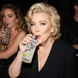 betty white drinking white claw with miley cyrus