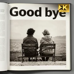 The last Good bye , photo made by Arthur Elgort award winning, very known photo, 4K, museum catalog