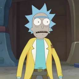 film still of rick sanchez rick and morty in the new scifi movie 4 k