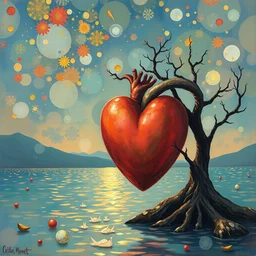 the story of two hearts called to infinity, claude monet, artstation