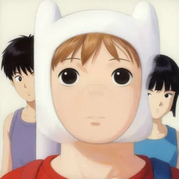prompt : finn from adventure time portrait soft light painted by james jean and katsuhiro otomo and erik jones, inspired by akira anime, smooth face feature, intricate oil painting, high detail illustration, sharp high detail, manga and anime 1 9 9 9