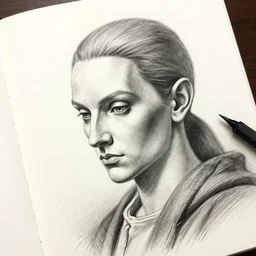 sketchbook page puppet master graphite, magnificent, close up, details, sharp focus, elegant, highly detailed, illustration, by jordan grimmer and greg rutkowski, intricate, beautiful, trending artstation, pixiv, digital art