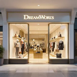 a luxury store, dreamworks art style, 3 d render
