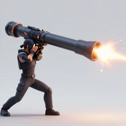 a strong person deflecting a powerful shot from a huge laser cannon which is shooting, concept art, trending on artstation 3 d, 4 k.