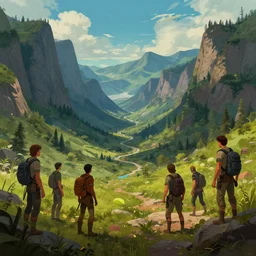 photo the last us part 2 valley : 5 4 k rtx hdr volume light concept studio matte painting environement digital illustration fanart artstation by eytan zana and balazs agoston, jad saber, aaron limonick, pablo dominguez and florent lebrun and robby johnson