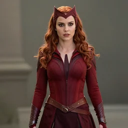 film still of Natalie Portman as Wanda Maximoff Scarlett Witch in Wandavision