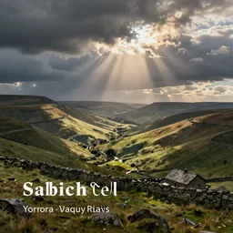 Yorkshire dales painting by Salvador Dali