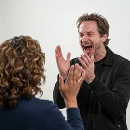 Jordan Peterson screaming at Oprah who has hands in the air