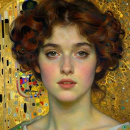 beautiful young woman detailed realistic face portrait by jean delville, jacek malczewski, gustav klimt, and maxfield parrish, art nouveau, symbolist, visionary, pre - raphaelite