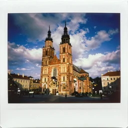 instax polaroid film photo of the polish salt cathedrals, nostalgia, faded glow, expired film analog photography, saturated pointillism