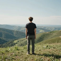 A scene with a character in a scenic place by Jordan Grimmer