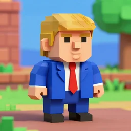 donald trump in a low poly nintendo 6 4 game, renderware