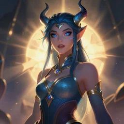 a portrait of illaoi, kraken priestess, in the style of the netflix show arcane, riot games, cell shaded