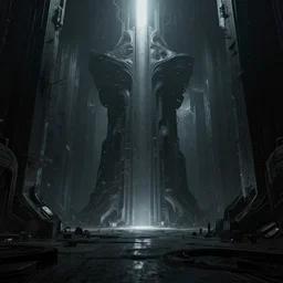 endless liminal space brutalism dark art giger influence blade runner 2049 roger deakins lighting atmosphere ue5 octane render