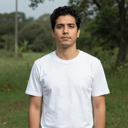 a portrait of a character in a scenic environment by enrique rivera