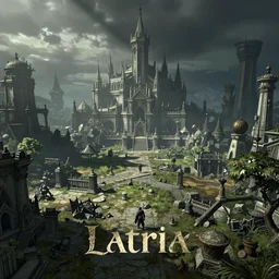 Demon Souls Latria as a PS1 video game landscape