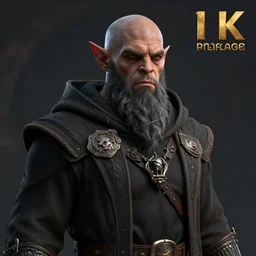 Cleric Orc Portrait, Octane render, Hyperrealism, 8k, Cinematic, ArtstationHD