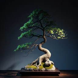 photo still of bonsai sculpture by artisttakanori aiba, 8 k, studio lighting bright ambient lighting key light, 8 5 mm f 1. 8