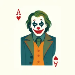 1 9 9 9 joker vector, svg, teal and orange, muted colours, 8 k