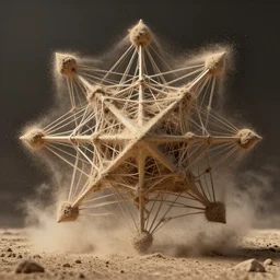 neural networks create magnificent art from dust. amazing symbolism