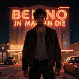 but i shot a man in reno just to watch him die, global lighting, digital art, artstation