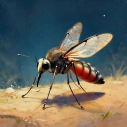 an artwork of a mosquito king