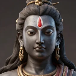 kalabhairav, masterpiece. rendered in blender, ultra realistic, smooth shading, ultra detailed, high resolution, cinematic, unreal 6, perfect face, fine details, studio lighting, subtle shadows, art by katsuya terada, photorealism, hyper realism, octane render, hyper detailed, canon eos r 3, f / 1. 4, iso 2 0 0, 1 / 1 6 0 s, medium shot, 8 k, raw, unedited, in - frame,, - h 5 7 6