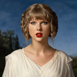 taylor swift as princess leia, portrait by fra angelico