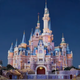 a glittering fairy castle at night, extremely detailed oil painting, unreal 5 render, fantasy digital art, octane render, beautiful composition, trending on artstation, award - winning photograph, masterpiece