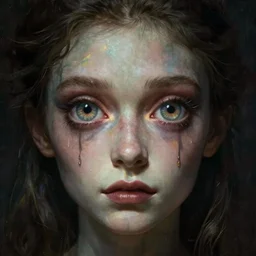 a man with giant eyes, freaky, lovecraftian,