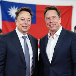elon musk and john cena visiting taiwan, photorealistic 4k