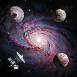 three star system, colorfull, nebula, habl telescope, detail render, realistic maya, octane render, rtx, nasa, photo