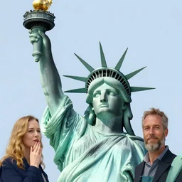 depiction of a real life version of the statue of liberty, illustration by mandy jurgens and william adolphe bouguereau, artgerm, 4 k, digital art, surreal, highly detailed, artstation, digital painting, concept art, smooth, sharp focus, illustration by mandy jurgens and william adolphe bouguereau