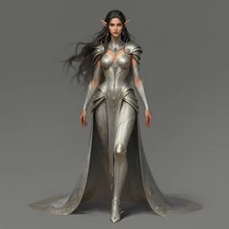yael shelbia as beautiful she - elf by alan lee, full body, intricate, highly detailed, digital painting, artstation, concept art, smooth, sharp focus, illustration, vfx