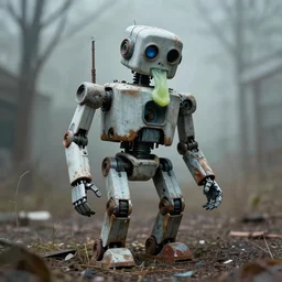 abandoned robot, phlegm