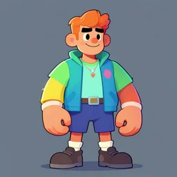 trending character on artstation, colorful, frontal, greg rutkowski
